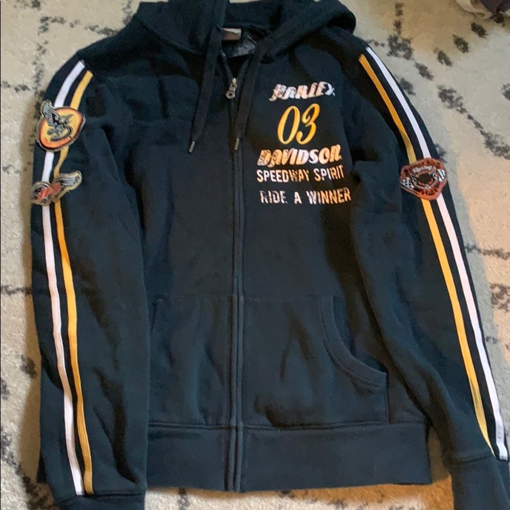 Full Zip Harley Davidson hoodie